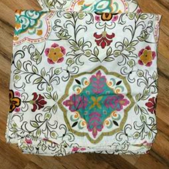 Custom made curtains and twin size bed skirt set - Picture 1 of 2